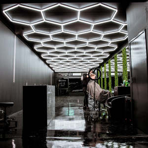 SUEZ nuova dimensione popolare esagonale luce led personalizzabile officina auto esagonale luce LED esagonale led - Product Image 5