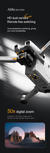 Ae86 Pro Max Drone 4K Chuyên Nghiệp <span class=keywords><strong>3</strong></span> Pin Kép Máy Ảnh <span class=keywords><strong>3</strong></span> Trục Gimbal 10Km Phạm Vi FPV dron Với Màn Hình Từ Xa - Product Image 5