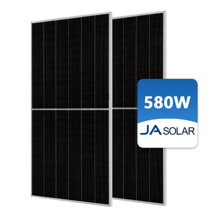 550 W 560W 570W 580W JA năng lượng mặt trời 550 Watts JA bảng điều khiển năng lượng mặt trời JA Tấm Pin Mặt Trời 550 W bifacial 560W 570W 580W