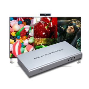 HDMl 4x1クアッドマルチビューアコンバータシームレススイッチャーIRリモコン1080P - Product Image 1