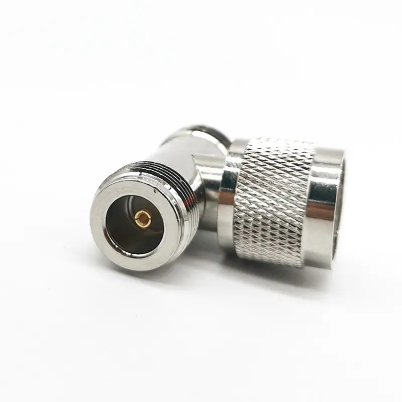 High Quality N 3 Way Coax Splitter Adapter Socket T-Type N Male Jack To 2 Dual N Female Connector