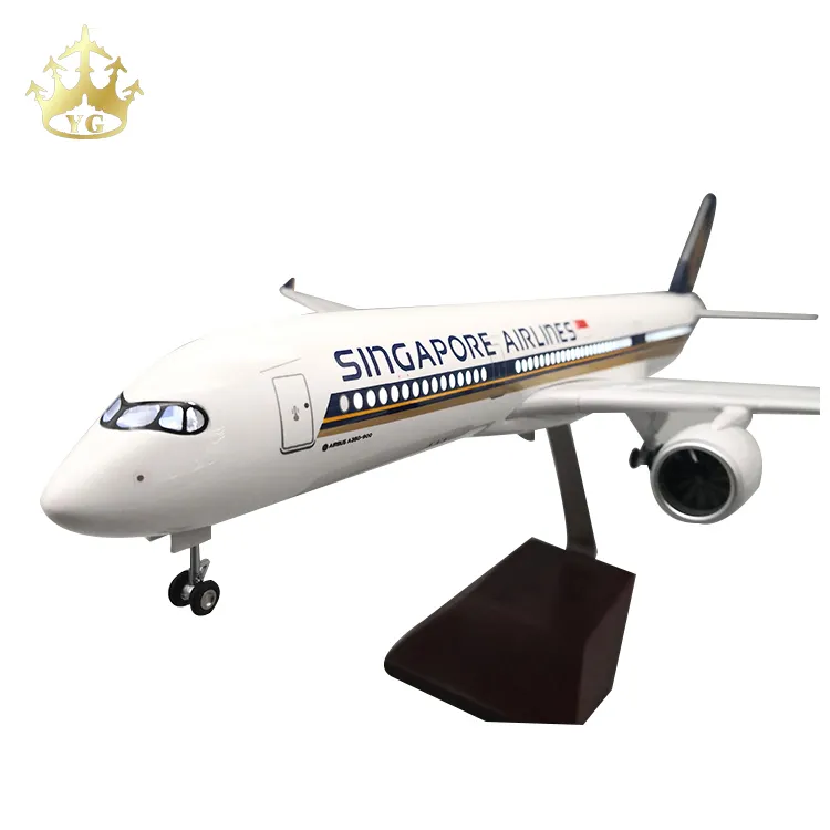 Mô Hình Máy Bay Đúc Chết Máy Bay Airbus A350 Singapore Airlines 1/142 Mô Hình Máy Bay