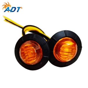 ADT 3 renkler mevcut LED yuvarlak işaretleyici ve gümrükleme 12V LED kamyon ışığı yuvarlak side Marker gümrükleme - Product Image 3