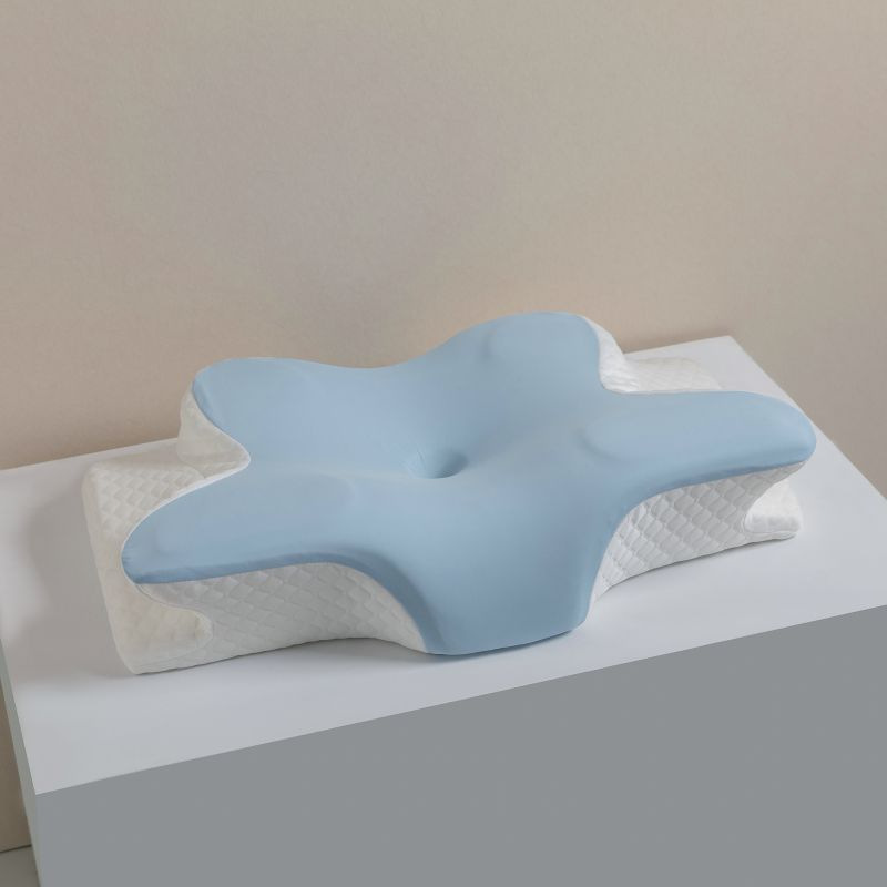 Blue-butterfly skin-friendly cervical spine pillow