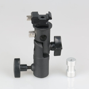 E Type ที่ยึดแฟลชโลหะอเนกประสงค์,ที่ใส่ร่ม Speedlite สำหรับขาตั้งน้ำหนักเบาหมุนได้แบบสกรู1/4ถึง3/8 - Product Image 2