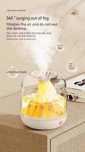 Umidificatore d'aria diffusore olio piccola camera da letto ad ultrasuoni uso domestico luce notturna Mini aromaterapia fiamma umidificatore