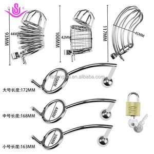 Dk bán chạy nhất kim loại nam chastity thiết bị với móc hậu môn chastity khóa quan hệ tình dục Cock Ring khóa quan hệ tình dục tình yêu lồng sản phẩm cho nam - Product Image 5