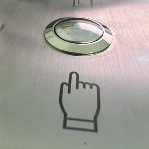 Sistema di controllo accessi interruttore a pulsante per porta dell'ufficio del cancello dell'iarda della casa con pulsante di uscita in metallo con porta aperta a luce LED - Product Image 4