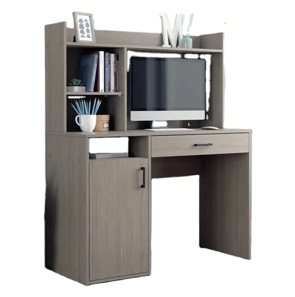 Mesa de computador elegante com armazenamento Mesa de escritório pequena moderna, móveis para quarto, escrivaninha com gavetas