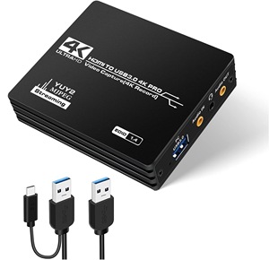 SY <strong>USB</strong> 3.0 Full HD 1080P 3.5mm TRS Audio <strong>Input</strong> HDCP 2.2 Video &amp; Audio Capture <strong>Card</strong> for Game Recording &amp; Camera Application - Product Image 1