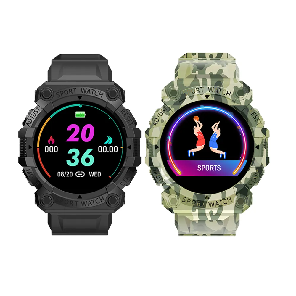 Bracelet intelligent de surveillance de fitness de sport numérique de camouflage rose montre intelligente FD68 smartwatch FD68S montre intelligente FD68