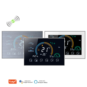 スマートルーム2パイプ4パイプWiFiセントラルエアコンファンコイルユニット<span class=keywords><strong>FCU</strong></span>サーモスタット冷却加熱温度コントローラー