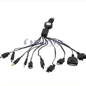 <strong>All</strong> Function 5V 1A 10 Different Plug Port Mobile Power Adapter Cable 10 in 1 Cable with USB <strong>Charger</strong> - Product Image 6