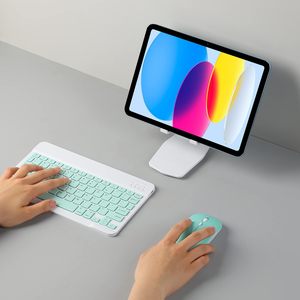 Recargable slient Office Bluetooth teclado y ratón combinado inalámbrico Mini teclado ratón para Ios Android Windows Phone - Product Image 3