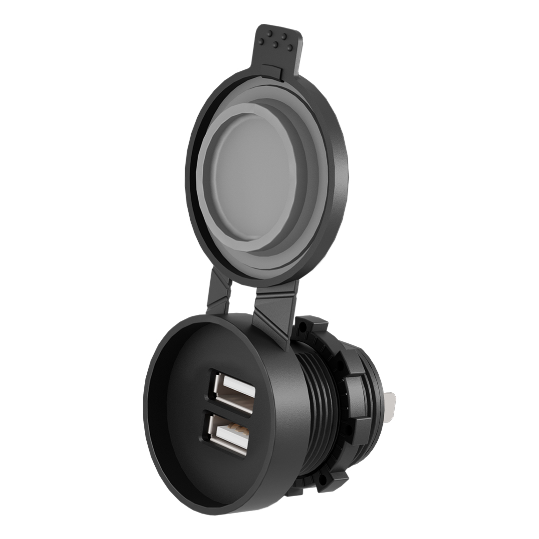 2 USB-A (5 V 3,1 A)