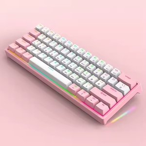 Manufacturer Customs 61 Keys TYPE-C <strong>Mechanical</strong> <strong>Keyboard</strong> with RGB Backlight Klavye Teclado <strong>Mechanical</strong> Gaming <strong>Keyboard</strong> for Desktop - Product Image 1