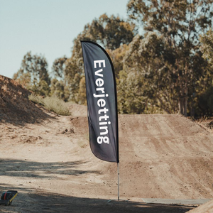 Double Side in ấn thời tiết kháng quảng cáo khuyến mãi bãi biển lông Tear Drop cờ tùy chỉnh Giọt Nước Mắt beachflag cờ - Product Image 1