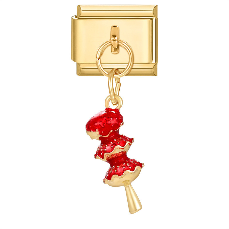 Haws confitados con fondo dorado