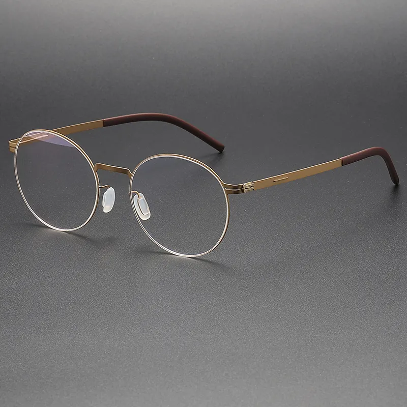 ChuangShi Unixe眼鏡フレーム光学薬用TR90ファッションメガネステンレス鋼フレームアイウェアCS-I0202