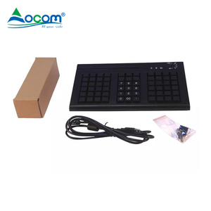 Mini teclado POS programable USB con cable profesional de 66 teclas Lector de tarjetas opcional Nueva operación mecánica en idioma coreano - Product Image 6