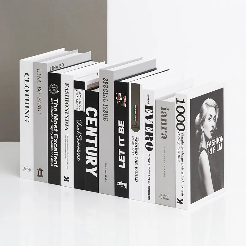 Moderne einfache Pappe Faux Bücher Home Decoration Fake Book für Dekoration Fabrik Großhandel