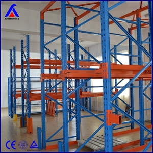 Vendita calda Drive-in Pallet sistema di scaffalature risparmio di spazio per il magazzino o lo stoccaggio utilizzando il carrello elevatore per caricare e scaricare le merci - Product Image 4