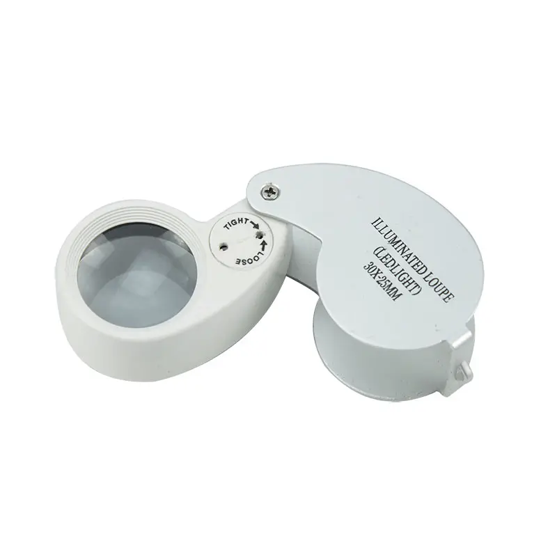 Venta caliente MG21011 Lupa bolsillo joyería microscopio digital con LED Lupa de medición