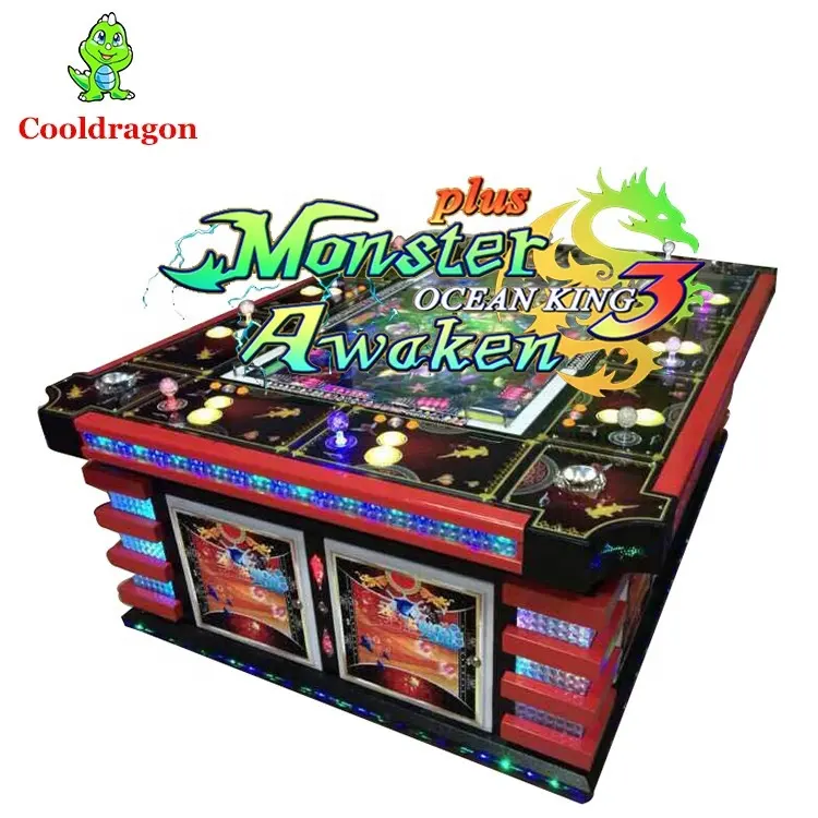 لعبة مونستر ايقاظ المحيط King 3, لوحة ألعاب الصيد ، 8 لاعبين ، طاولة السمك ، ألعاب إطلاق النار