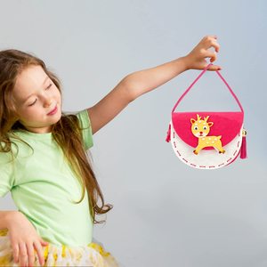 卸売りファッションは自分でキツネのユニコーンの友達を作ります子供のためのDIYの芸術品や工芸品のハンドバッグキットを最初に感じました