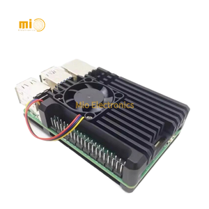 Raspberry Pi 5 Development Board Kit mit aktiver Kühlung PWM Geschwindigkeit regulierender Lüfter Metall panzers chale Himbeer Pi5 Gehäuse