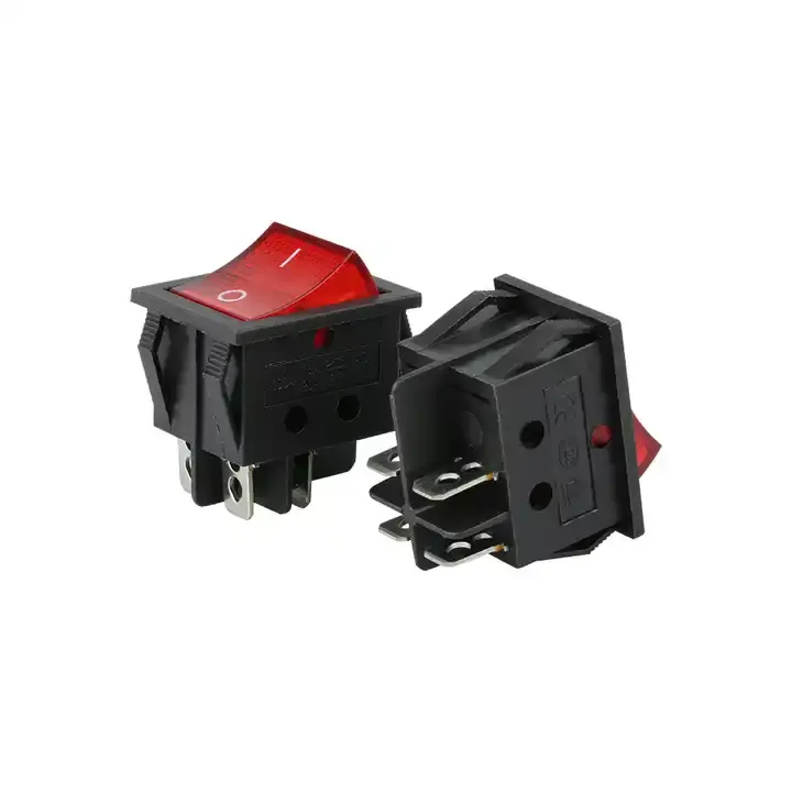 Fornecimento de fábrica preço 20A 250V balancim switches terminal solda instrumento interruptor com vermelho e preto botões balancim switch