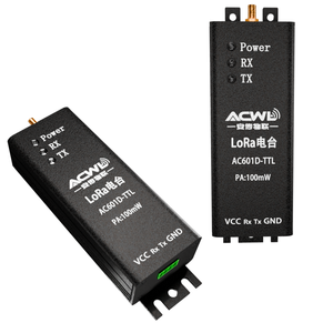 Ac601d _ 100mw micro-power RF dữ liệu không dây thu phát đài phát thanh TTL bán song công truyền trong suốt 6-8 km 20dBm 33dBm - Product Image 1