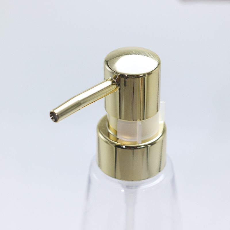 Flacon transparent + pompe blanche