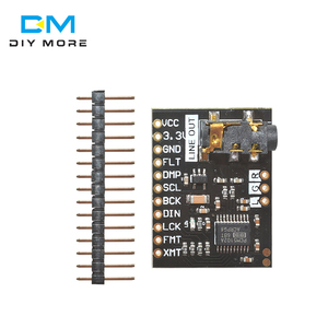 For <strong>Raspberry</strong> <strong>Pi</strong> pHAT Sound Card I2S IIC Interface Module PCM5102 Module <strong>Audio</strong> Board With Stereo Jack Beyond ES9023 PCM1794A DAC - Product Image 1