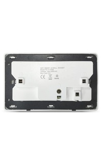 高品质英国智能wifi 2 gang白色双插座，带单USB按钮和计时器240V 13A电源 - Product Image 4