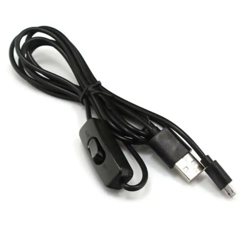 In Stock Power Button 3 Generations Raspberry Pi & Phone Charging High-quality Micro USB Cable With ON/OFF Switch