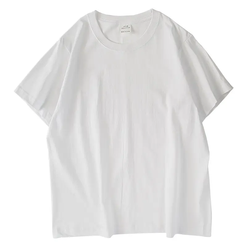أفضل بيع 100% القطن تي شيرت أبيض قميص أسود المرأة عادي تي شيرت أبيض تي شيرت للرجال