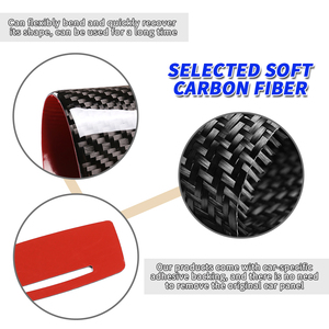 Cho 2013 - 2022 Jaguar F-TYPE mềm sợi carbon xe phụ kiện nội thất trang trí dán Bộ dụng cụ - Product Image 4