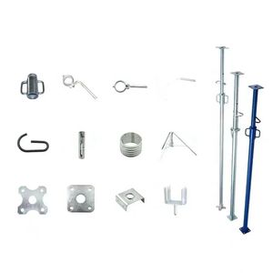 Accesorios de andamio para construcción de edificios Gato de apuntalamiento Andamio galvanizado de metal resistente Acrow Jack Encofrado Prop - Product Image 1