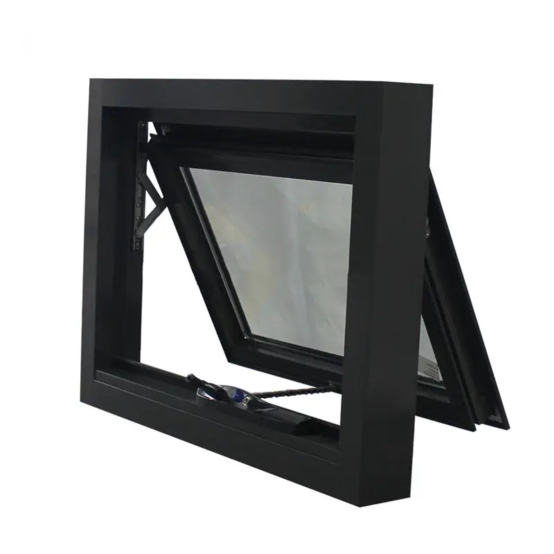 Doppio vetro doppio vetro aperto PVC UPVC telaio tendalino finestre finestre sospese finestre in vinile