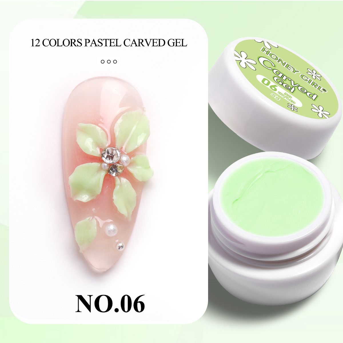 Colle à sculpter les fleurs printanières 06