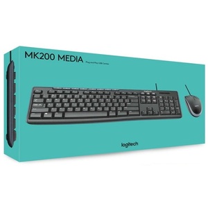 Logitech MK200 USB Multimedia Media Corded <strong>Keyboard</strong> and <strong>Mouse</strong> <strong>Combo</strong> - Product Image 2