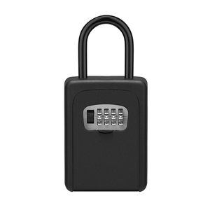 Caja de seguridad de combinación de gran capacidad, cerradura de código, soporte de caja de seguridad, caja de seguridad portátil para agente de bienes raíces familiares, caja de llaves de pared para exteriores