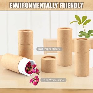 10Pcs 1 Oz/30Ml Kraft Bìa Ống Sinh Học Phân Hủy Rỗng Hộp Các Tông Nắp Tinh Dầu Đồ Trang Sức Trà Cà Phê Thủ Công Bao Bì - Product Image 5