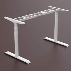 Ergonomic động cơ kép Chiều cao tăng Bàn Thép Bảng nâng chân cho ngồi để đứng bàn đứng lên máy tính bàn - Product Image 2