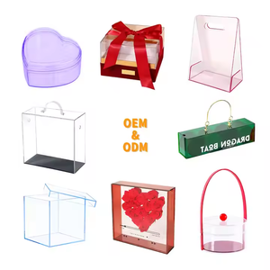 Caja acrílica con tapa, paquete de 4 contenedores cuadrados pequeños de acrílico, contenedores cuadrados de plástico con caja de almacenamiento con tapa, 2,2x2,2x2,2 pulgadas - Product Image 5