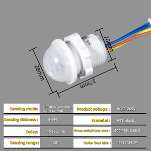 AC85-265V IP30迷你PIR运动传感器灯开关感应开关带存在检测 - Product Image 6