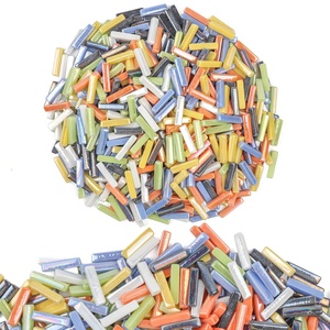 Sinh Thái Men Thủy Tinh Mỏng Tuyến Tính Dải Bề Mặt Mịn Ánh Lóng Ánh Thủy Tinh Khảm Lỏng Gạch Đối Với DIY Thủ Công Mỹ Nghệ - Product Image 1