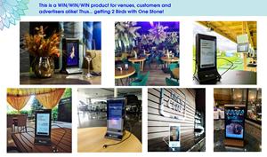 FYD 835 Table Top Cafe bar Digital Signage <strong>Lcd</strong> Video Media Players Table Stand Ad Screen Restaurant Menu Advertising <strong>Display</strong> - Product Image 4