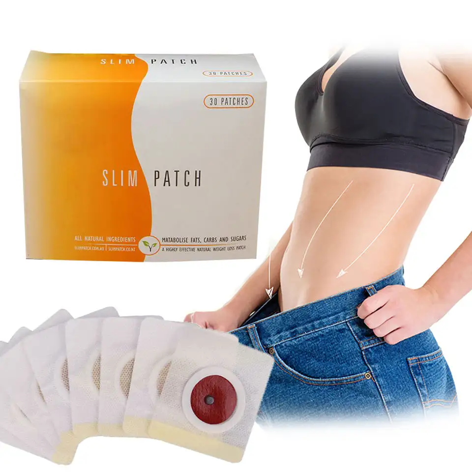 100% natural herbal navel magnet body weight loss slim patch fat burn belly slimming patch